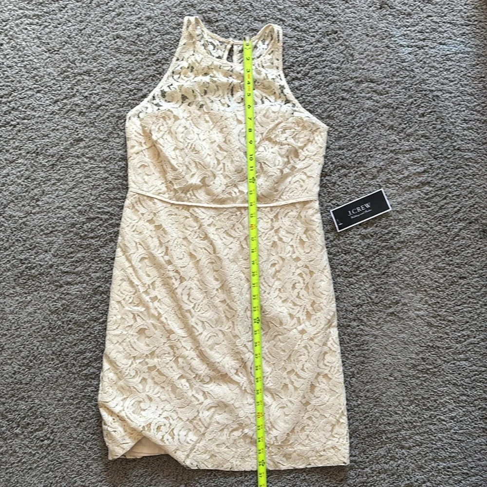 J Crew Lace Cream Dress